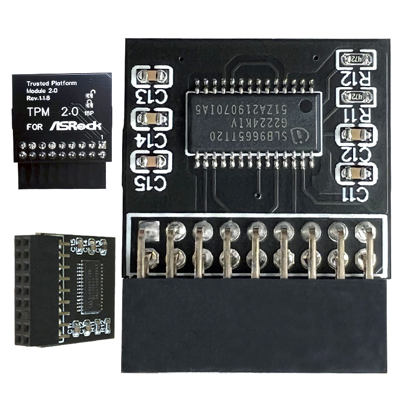 ASRock TPM 2.0 Modul - Model: TPM-SPI IOT industrial (14-1 pin)