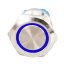 LED tlačítkový spínač 12-24V, 3A, 19mm, IP66