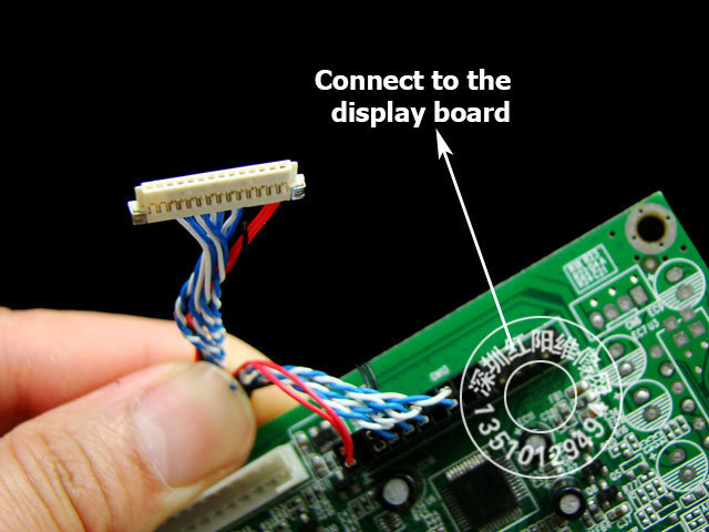 DF19-14P 1kanálový 6bit LVDS kabel 250mm