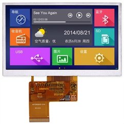 4.3" TFT LCD Displej 480x272 s 40 pinovým konektorem