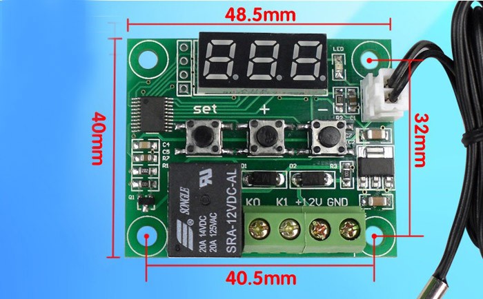 Digital Thermostat XH-W1209 -50 to 110 °C for Cooling and Heating