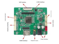 LH-W25B-DV1 Univerzálna eDP Displej Ovládacia Doska
