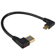 USB-C M - USB 3.0-A M OTG Cable, 0.25m