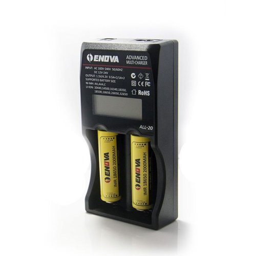 Enova ALL-2 - Inteligentní nabíječka pro Li-Ion, Ni-MH a Ni-Cd (2x)