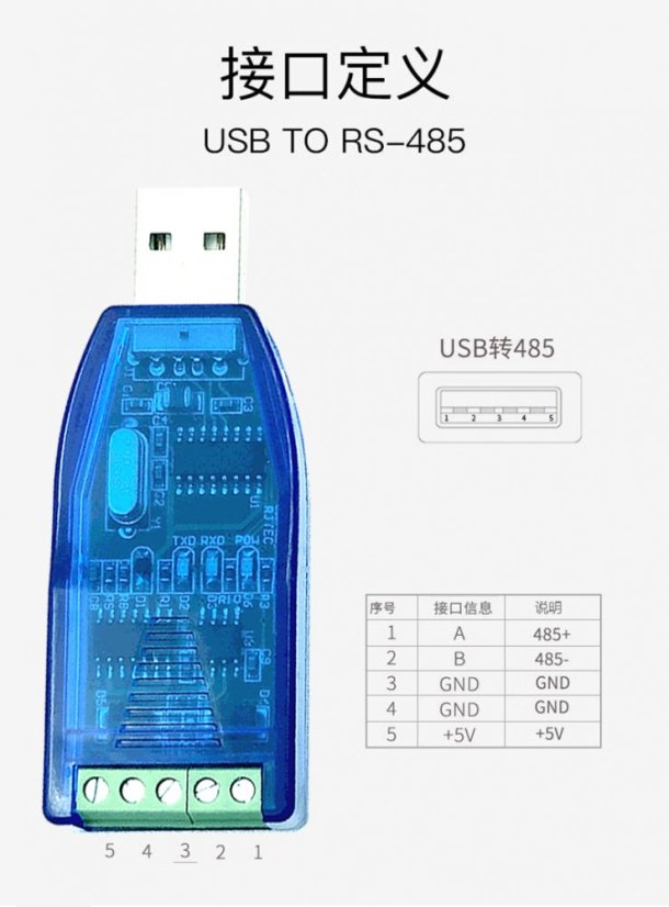 USB RS485 Převodník pro PC