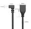 USB 2.0 Extension Cable, Male-Female, Curved, 0.5m