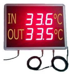 YMBGT-2 Veľký Dvojitý 3” Nástenný/Stropný Digitálny Teplomer 220V