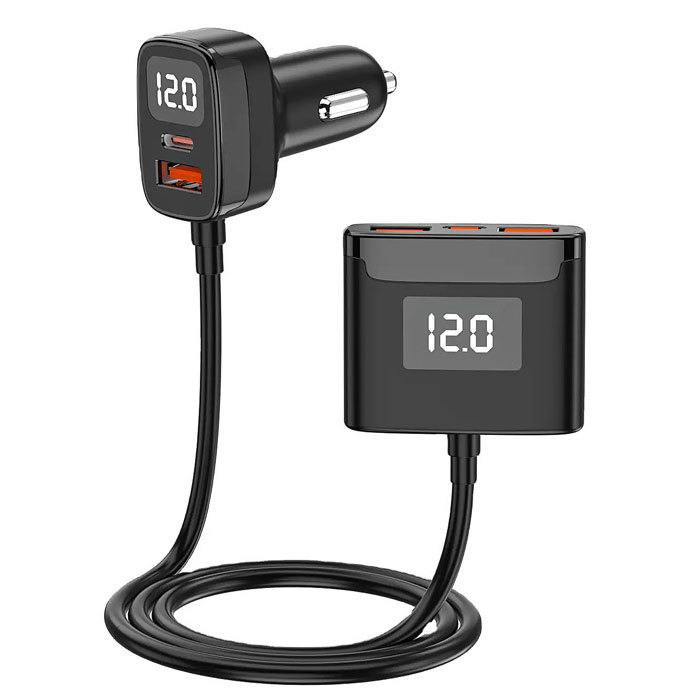 EC17 58W Auto Nabíječka s 2x USB-C a 3x USB-A
