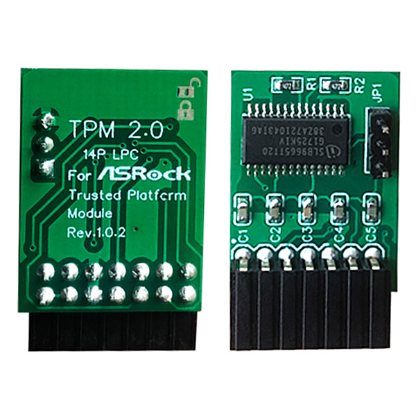 ASRock TPM 2.0 Modul - Model: TPM-SPI IOT industrial (14-1 pin)
