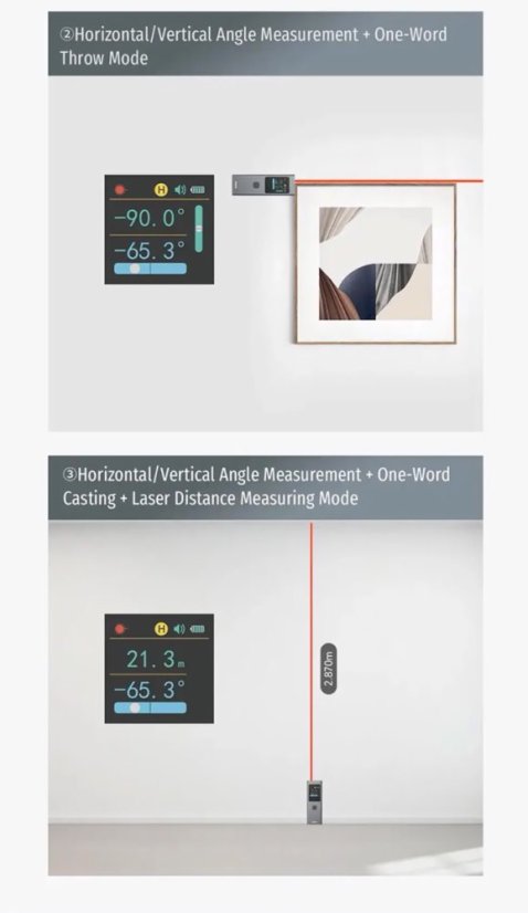 DUKA LS6 Laserový Dálkoměr 40m