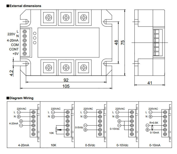 Three-Phase SCR AC Voltage Regulator 380V
