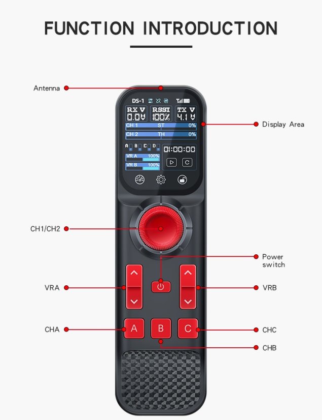 DS800 8CH 2.4GHz RC Transmitter with Touchscreen