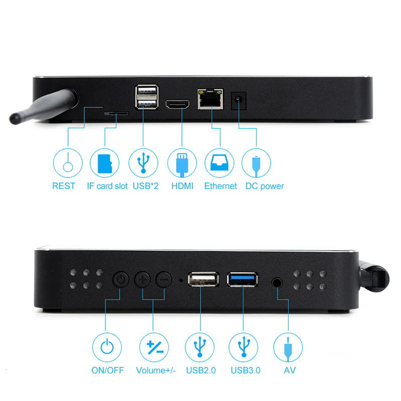 Mini počítač PiPo X11 4GB RAM, 64GB uložiště, Windows 10 Home
