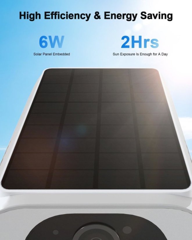 C3 Full HD WiFi Bezdrátová Kamera s Baterií a Solárním Panelem