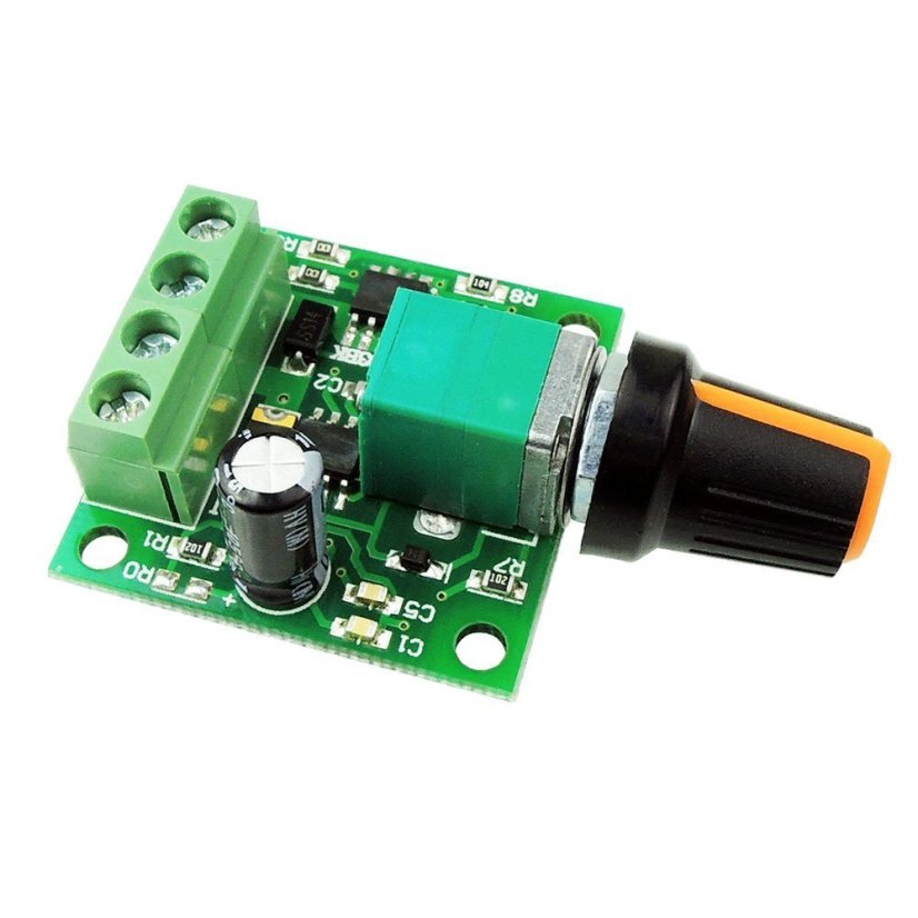 Regulátor otáček pro stejnosměrné DC motory - PWM 1.8V-15V 2A