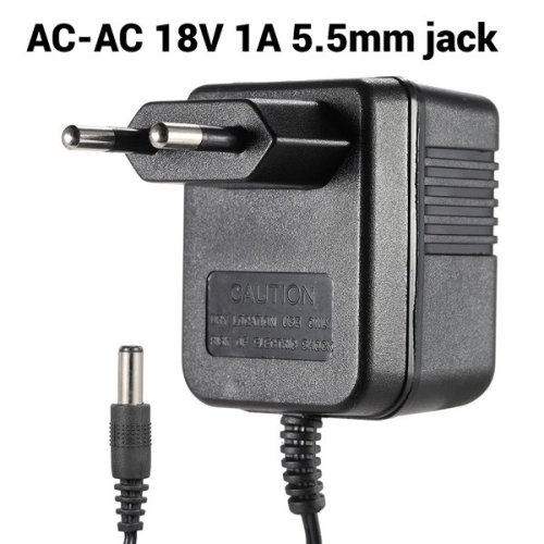YU-1801 18V 1A AC adaptér pre hudobné nástroje, efekty a gitary - neoriginálny