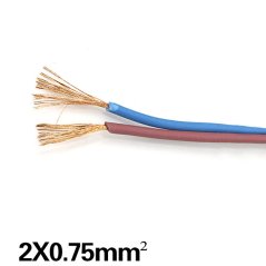 Síťový kabel 230V s vidlicí 2m černý