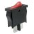 KCD1-110 Kolébkový spínač - zap/vyp, 250V/AC, 6A, červená