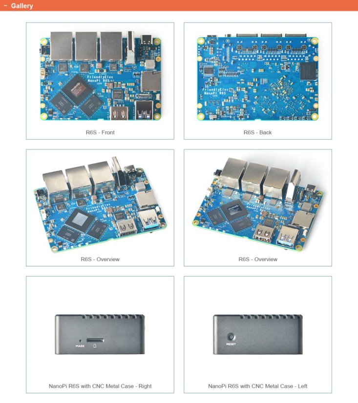 NanoPi R6S 8GB RAM, 64GB eMMC - Vysoce výkonný mini-router