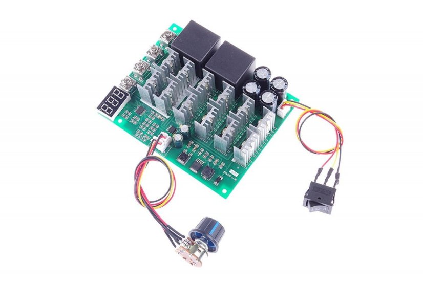 PWM DC 10V-55V 60A Regulátor otáček pro stejnosměrné motory