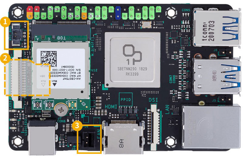 Jednodeskový počítač Tinker Board 2S