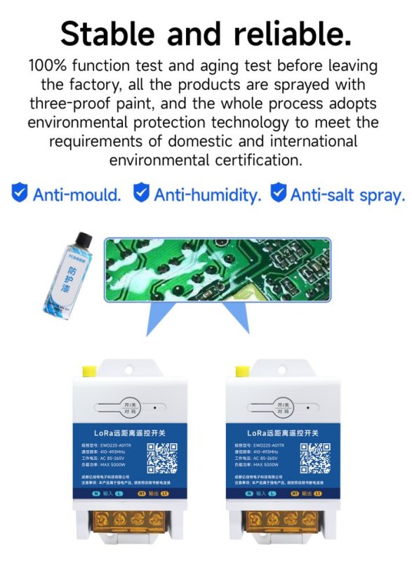 EWD22S LoRa Dálkový Spínač