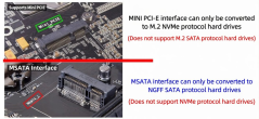 Mini PCI-E to M.2 NVMe SSD Adapter
