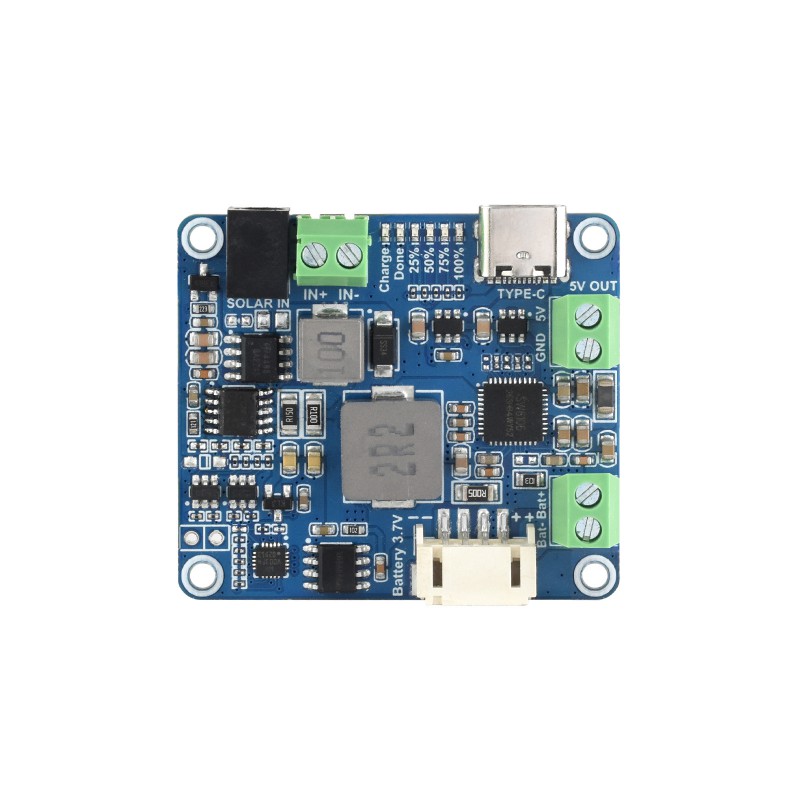 Solar Power Manager Module D – 6‑24 V Solar, 5 V/3 A MPPT Output