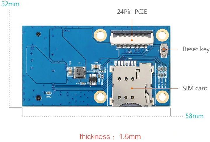 Rozšiřující deska PCIe Orange Pi 4/4B - PCIE-SOCKET-OPI4-4B