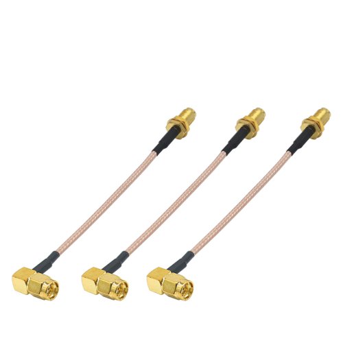 Pigtail SMA F - SMA M,  zahnutý RG316 - Vysoce kvalitní anténní kabel
