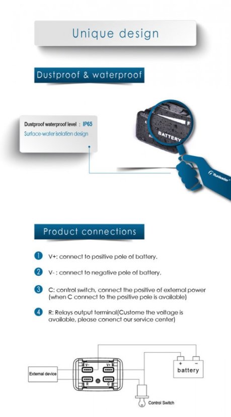 Digital Battery Status Indicator RL-BI018