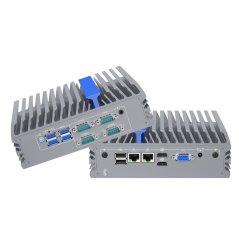 IEXP-332 priemyselné PC, Intel N100, 2× HDMI, VGA, 4× COM, Dual LAN
