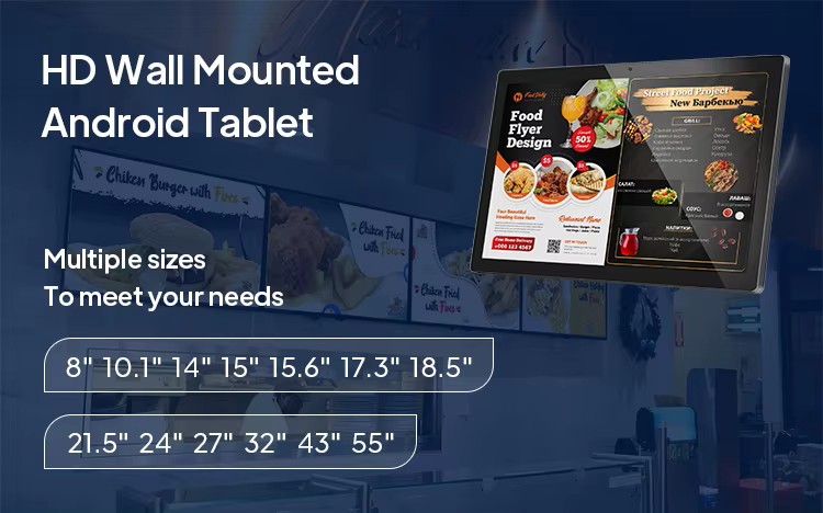 10.1" řada WF 2, průmyslový Android tablet, dotyk, PoE a VESA