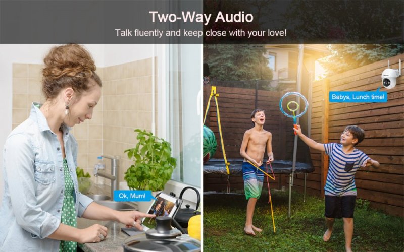 Q1 3MP Wi-Fi otočná kamera se solárními panely
