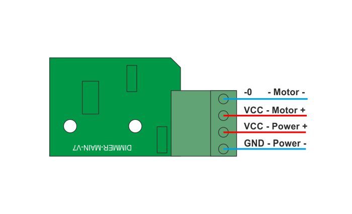 Dimmer DC 12-24V, 8A module - quality brightness controller