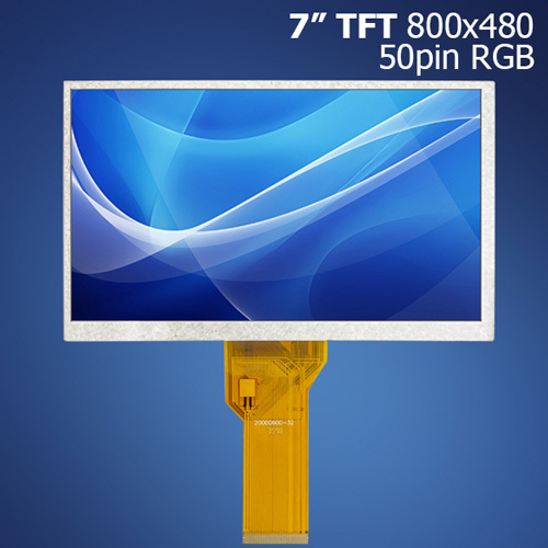 7" TFT displej AT070TN94, 800x480, RGB, 50pin