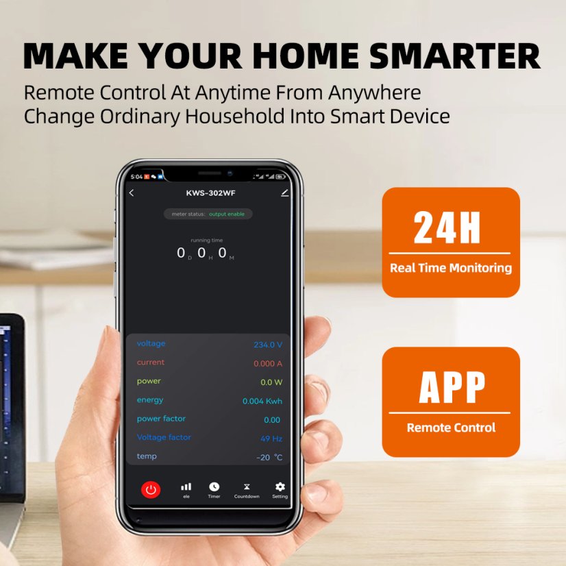 Tuya WiFi 8v1 Electrometer 170-270V/63A