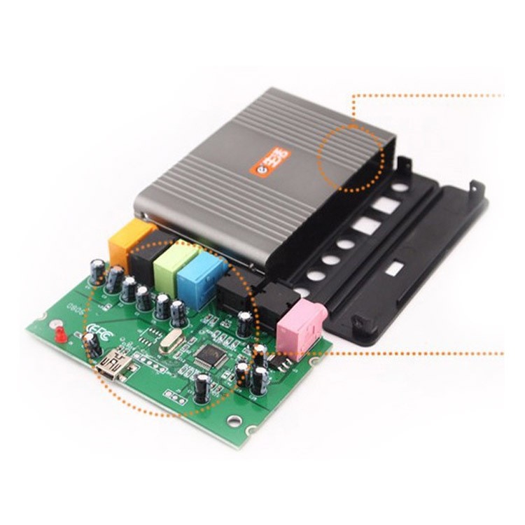 CM6206 - Externí 5.1 Kanálová Zvuková Karta pro USB