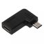 UC-213-RI USB-C F na micro USB M s letmým 90° konektorem
