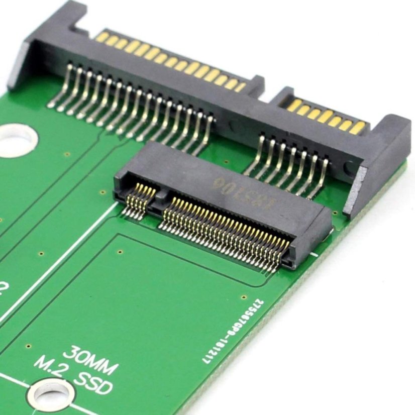 Adaptér SATA 3 na M.2 (NGFF) SSD 7+5pin, Karta B Key