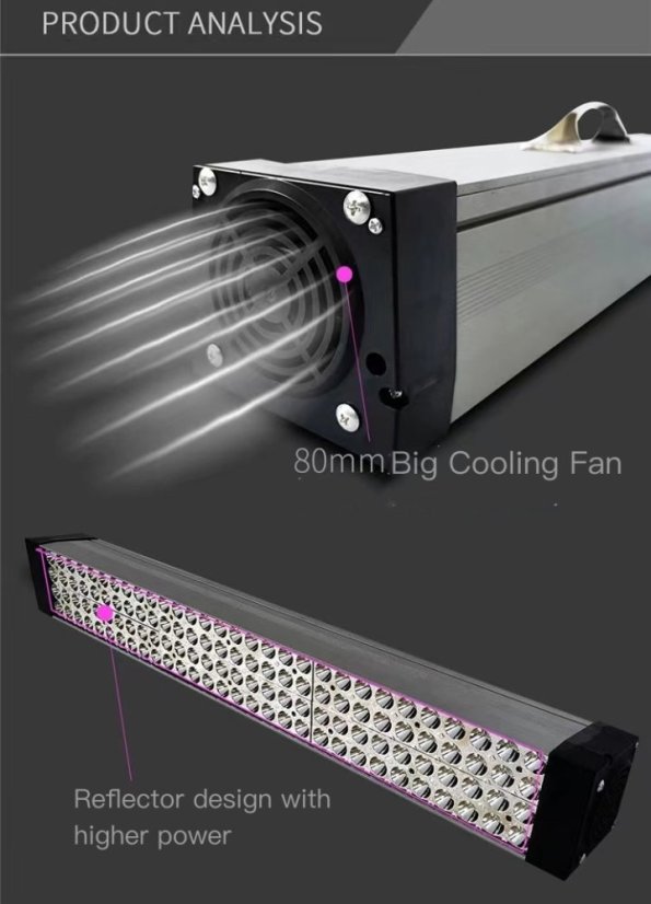 Vysoce výkonná UV lampa pro efektivní vytvrzování
