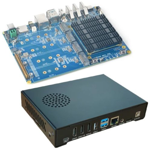 CM3588+ Komplete Sada s Kovovým Krytem - RAM paměť a eMMC disk: 16GB + 64GB