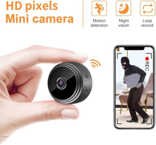 A9 Mini WiFi IP Kamera, vysoce kvalitní video