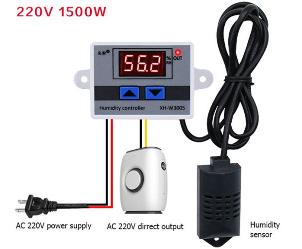 XH-W3005 Digitální regulátor vlhkosti