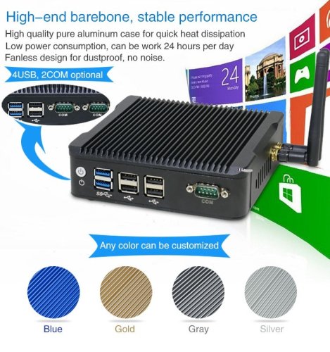 N5-Plus J3710 Průmyslové Mini PC - 4GB RAM, 120GB SSD, Fanless