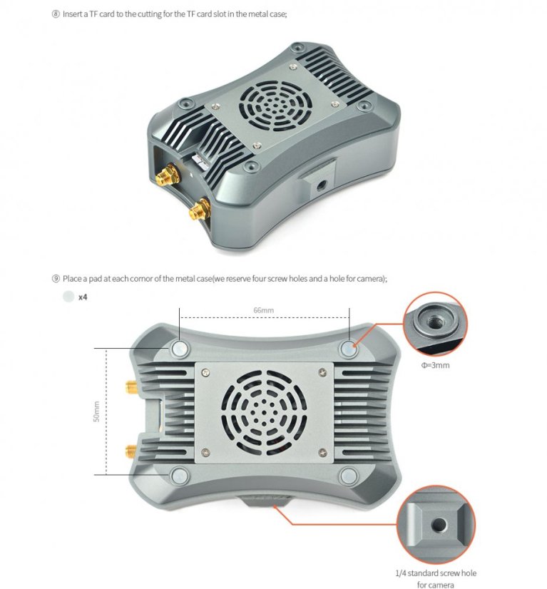 Kovové pouzdro pro NanoPi M4 s ventilátorem