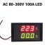 DL85-2042 LED digitální ampérmetr/voltmetr 80-300V AC 100A