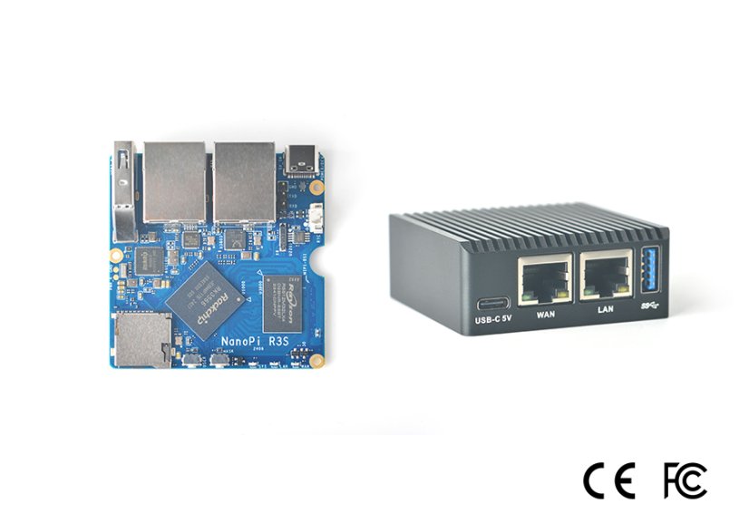 NanoPi R3S Combo s krabicí