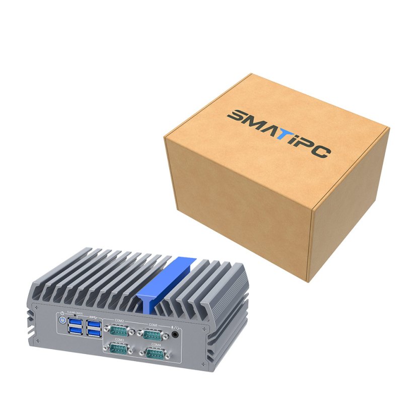 IEXP-332 průmyslové PC, Intel N100, 2× HDMI, VGA, 4× COM, Dual LAN, Barebone