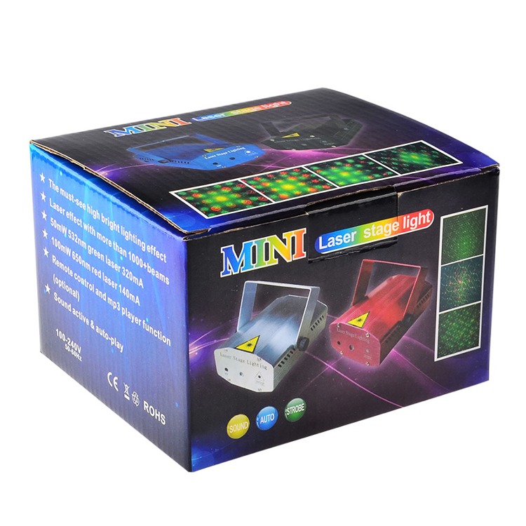 LE01 Disco Laser – Mini Laserový Projektor Světlo (Zelený + Červený)